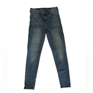 AMERICAN EAGLE NEXT LEVEL STRETCH HI RISE JEGGING SKINNY JEANS SIZE 10